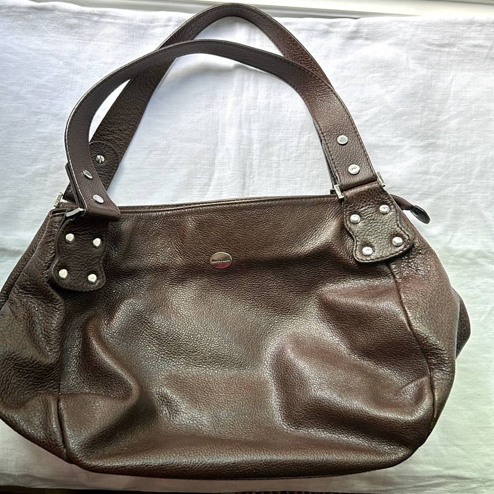 Mac Douglas Brown Leather Shoulder Bag